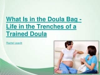 What Is in the Doula Bag