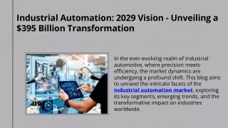 Industrial Automation Market Size & Growth A Deep Dive into Market Dynamics