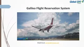 Galileo Flight Reservation System