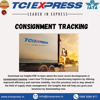 consignment tracking