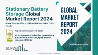 Stationary Battery Storage Market, Analysis, Trends, Growth Size To 2024-2033