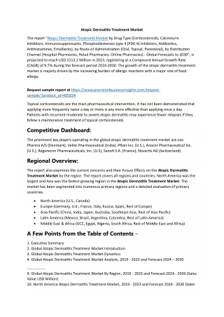 Atopic Dermatitis Treatment Market Size, Research Insights 2024