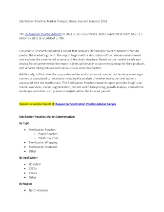 Sterilization Pouches Market