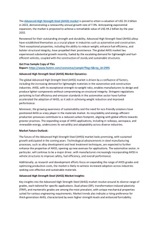 Advanced High Strength Steel (AHSS) Market Revenue Share Analysis