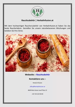 Rauchzubehör  Herbalinfusion.at