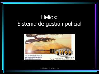Helios: Sistema de gestión policial