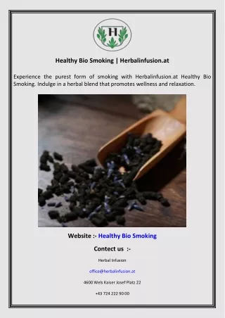 Healthy Bio Smoking  Herbalinfusion.at