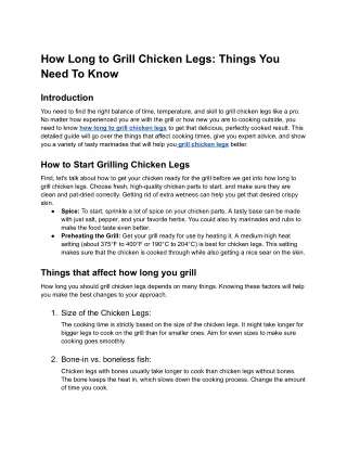 How Long to Grill Chicken Legs_ Things You Need To Know - Google Docs