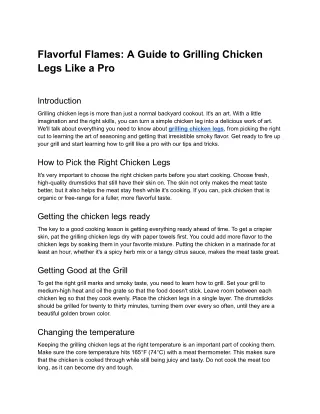 Flavorful Flames_ A Guide to Grilling Chicken Legs Like a Pro - Google Docs