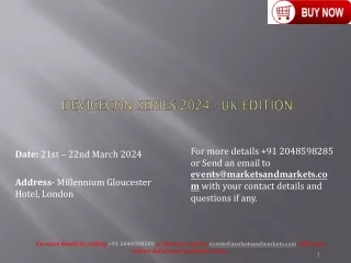 (Conferene) DeviceCon Series 2024-UK Edition|Millennium Gloucester Hotel,London