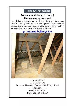 Government Boiler Grants  Homeenergygrants.net