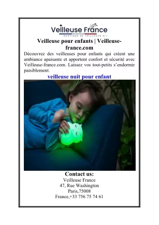 Veilleuse pour enfants  Veilleuse-france.com