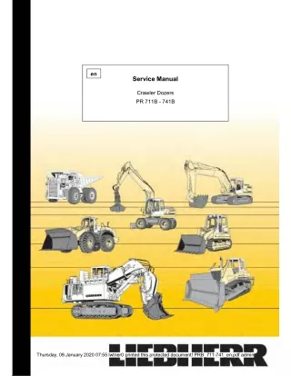 LIEBHERR PR711B Crawler Dozer Service Repair Manual