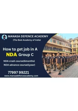 HOW TO GET JOB IN NDA GROUP C