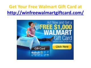 free walmart gift card