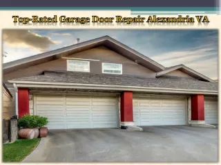 Top-Rated Garage Door Repair Alexandria VA