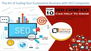 The Art of Scaling Your Ecommerce Business with SEO Companies