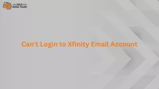 Can't Login to Xfinity Email Account