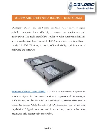 Software Defined Radio - DSSS CDMA