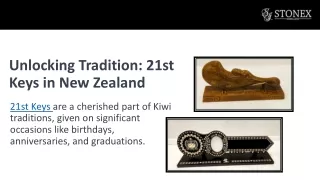 Custom 21st Maori Wooden Keys at Stonex Jewellers!