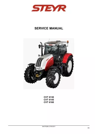 STEYR CVT 6160 Tractor Service Repair Manual 1