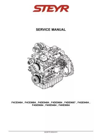 STEYR F4CE9484 Engine Service Repair Manual