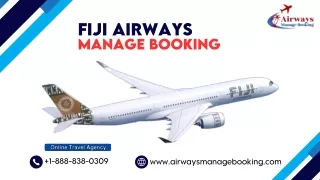 Steps to Manage Fiji Airways Booking