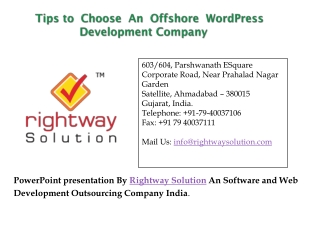 Offshore WordPress Development Firm Based In India
