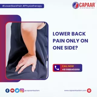 Lower Back Pain only on one side | Physiotherapy in Hulimavu, Bangalore | CAPAAR