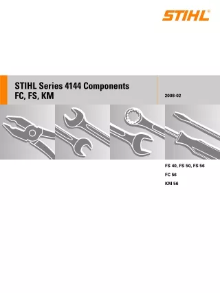 Stihl KM 56 KombiMotor Service Repair Manual