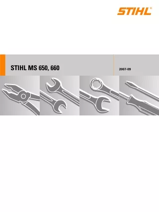 Stihl MS 660 Chainsaw Service Repair Manual