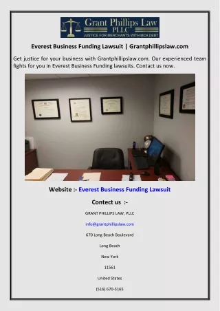 Everest Business Funding Lawsuit  Grantphillipslaw.com