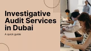 Investigative Audit Services in Dubai