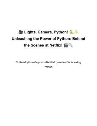 Python at Netflix