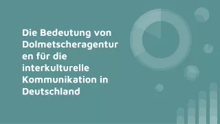 Die Bedeutung von Dolmetscheragenturen für die interkulturelle Kommunikation in