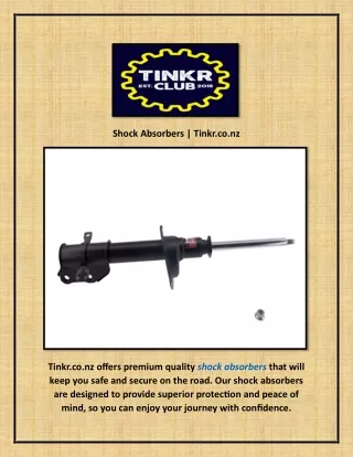 Shock Absorbers | Tinkr.co.nz