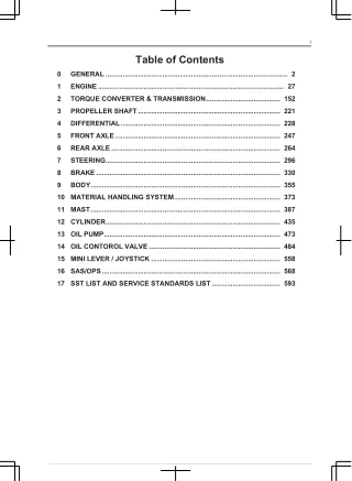 TOYOTA 8FG35N Forklift Service Repair Manual