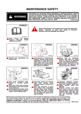 Massey Ferguson 8925-26 Telescopic Handler Service Repair Manual