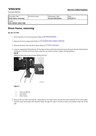 VOLVO SD45F SOIL COMPACATOR Service Repair Manual