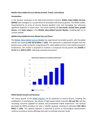 Mobile Value-Added Services Industry