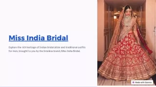 Miss India Bridals