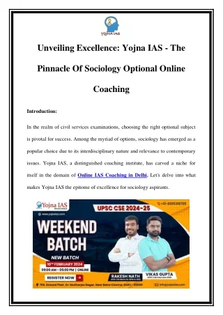 Best Sociology Optional Online Coaching Call-8595390705