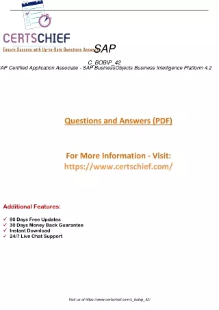 Elevate Your Career Master C_BOBIP_42 SAP Certified Application Associate - SAP BusinessObjects BI Platform 4.2 Exam wit