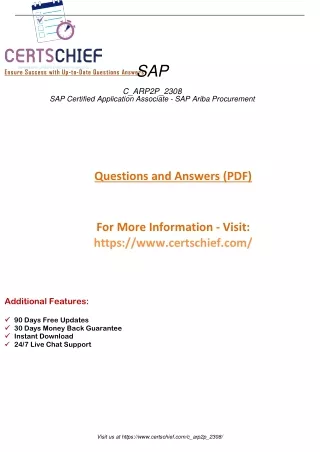 Elevate Your Career with Confidence Master C_ARP2P_2308 SAP Certified Application Associate - SAP Ariba Procurement Exam