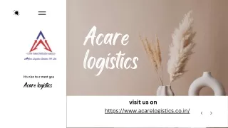 Acare Logistics - Air and Train Cargo Services Provider