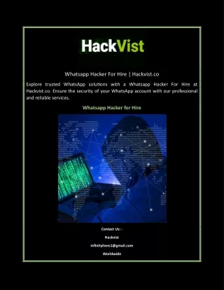 Whatsapp Hacker For Hire | Hackvist.co