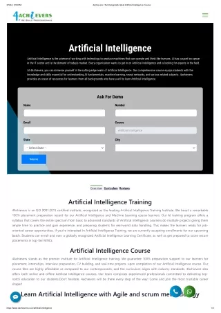 artificial intelligence course with certificate