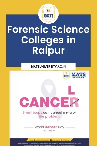 Forensic Science Colleges in Raipur 2