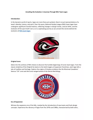 Unveiling the Evolution: A Journey Through NHL Team Logos