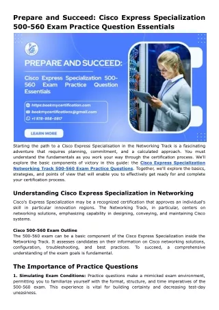 Prepare and Succeed_ Cisco Express Specialization 500-560 Exam Practice Question Essentials